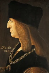 Portræt af kejser Maximilian I 1459-1519