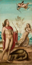 Apollo og Daphne, efter 1500 (olie på lærred)