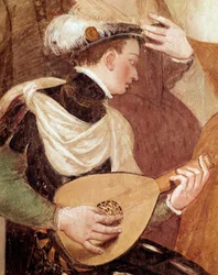 Danseinvitationer, detaljer (Fresco