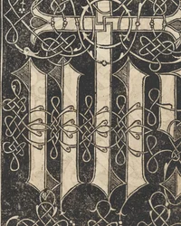 Eksempel på recammi, side 17 recto, 1530.