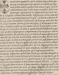 Eksempel på recammi, titelblad verso, 1530.
