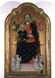 Madonna og barn (tempera på panel)