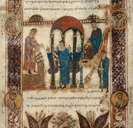 Recitation af Exulet under påskevagten. Jubel fra katedralen i San Sabino i Bari