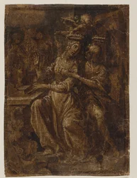 Sts Cecilia og Valerianus ved orglet