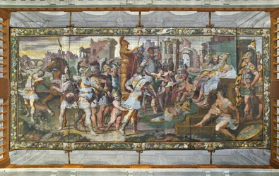 Ulysses og Ajax konkurrerer om Achilleus