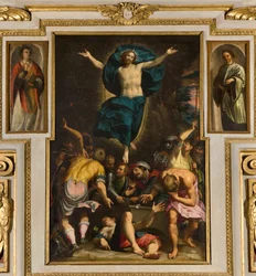 Kapel af Vor Frue af Folket, Anden spænds sydside, Giovan Battista Trotti kaldet Malosso, Opstandelse 1594
