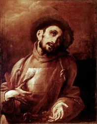 Sankt Francois af Assisi i ekstase Maleri af Giovan (Giovanni) Battista Crespi dit Il Cerano (ca. 1575-1632) Mål.93,5x74 cm Milano, Brera Kunstgalleri