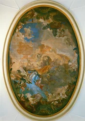 Jomfru Marias kroning. Fresko