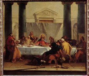 La cene maleri af Giovanni Tiepolo (1696-1770) 1745-1750 søn. 0,8x0,89 m