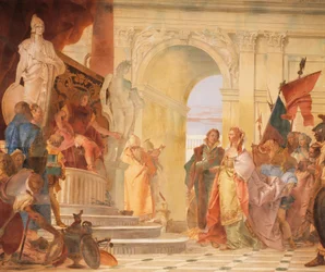 Magnanimity of Scipio, detaljer fra Glories of Scipio Africanus og Alexander den Store