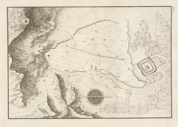 En geometrisk plan af den ødelagte by Palmyra, 1753