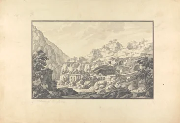 Udsigt over kilden til Lycus-floden (Nahr el-Kelb)