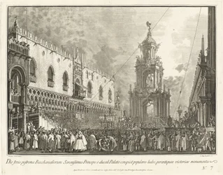 Dogen deltager i fede torsdagsfestivalen på Piazzetta, 17631766.
