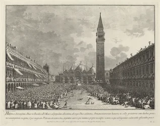 Dogen båret rundt på Piazza San Marco, 17631766.