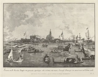 Dogen i Bucintoro forlader San Nicolò di Lido, 17631766.