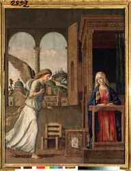 ""Bebudelsen"" (Bebudelsen) Maleri af Giovanni Battista Cima da Conegliano (ca. 1459-1517) 1495 Dim. 136x107 cm Sankt Petersborg, eremitagemuseum