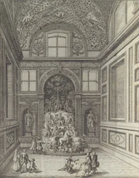 Stanza de Venti i Belvedere Theatre i Frascati ..., 1691 eller senere.