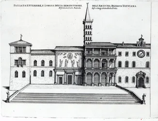 Velsignelsesloggiaen i den gamle Peterskirke