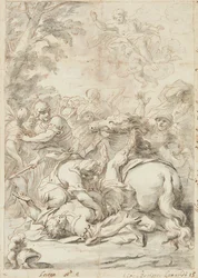 The Conversion of Saint Paul (grafit og blæk på papir)