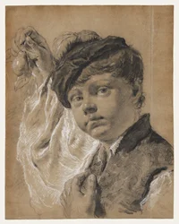 En dreng med en pære (Giacomo Piazzetta?)