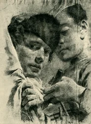 Trommeslager og flagbærer, begyndelsen af midten af det 18. århundrede, 1943.