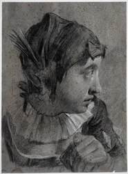 Hoved af en ung pige (Barbara Piazzetta?)