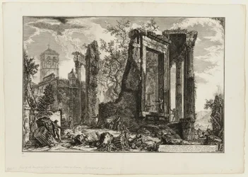 En anden udsigt over Sibyllens tempel i Tivoli, fra Views of Rome