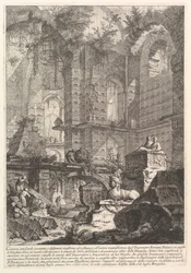 Gravkammer opfundet og designet efter skik og brug og til gammel storhed ..., ca. 1750.