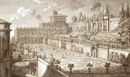 Colonna Gardens i Rom, af Giovanni Battista Piranesi (1720-1778)