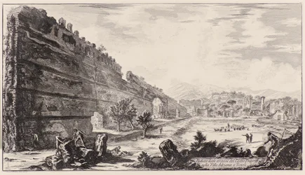 Degli Avanzi Del Castro Pretorio i Hadrians villa i Tivoli