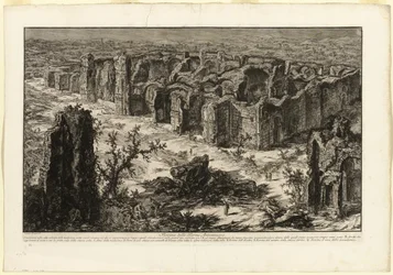 Ruinerne af Antonine Baths [Baths of Caracalla], fra udsigt over Rom