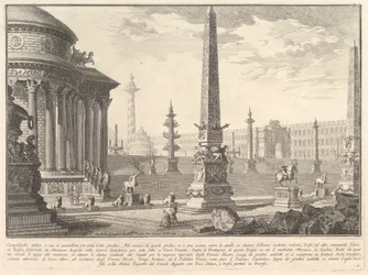 Den gamle Capitol steg op med cirka hundrede trin. . . Campidoglio myre..., ca. 1750.