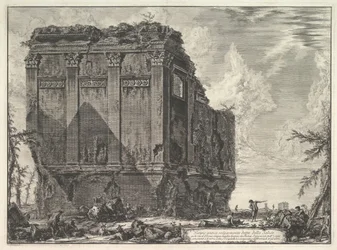 Det såkaldte Salus-tempel, på vejen til Albano Ancient tempel almindeligvis kendt som ..., ca. 1763.