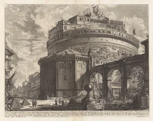 Udsigt over kejser Hadrians mausoleum (nu kaldet Castel Sant