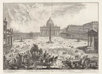 Udsigt over basilikaen og Piazza of Saint Peter