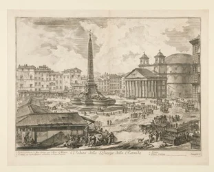 Udsigt over Piazza della Rotonda, fra Vedute di Roma