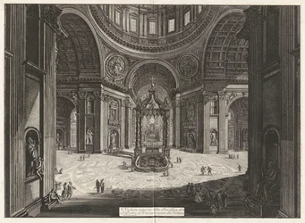 Indvendig udsigt over Basilica Saint Peter