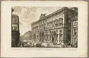 Udsigt over Palazzo della Consulta om det quirinale hus det pavelige sekretariat fra udsigt over Rom
