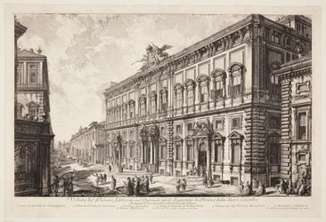 Udsigt over Palazzo della Consulta på Quirinalen, der huser det pavelige sekretariat