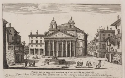 Udsigt over Pantheon, ca. 1778-92 (radering)
