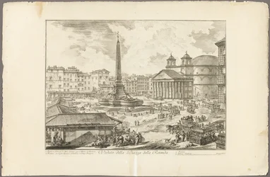 Udsigt over Piazza della Rotonda, fra Udsigt over Rom