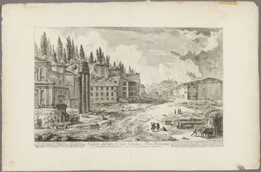 Udsigt over stedet for det antikke Forum Romanum, fra Udsigt over Rom