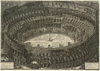 Udsigt over Rom: Colosseum, 1776.