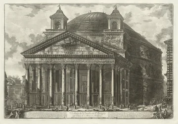 Udsigt over Rom: Pantheon, 1761.