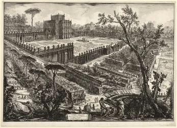Villa Pamphili udenfor Porta S. Pancrazio, fra Udsigt over Rom