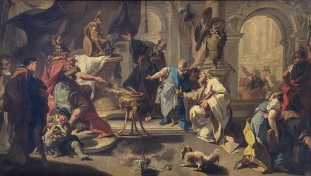Hannibal sværger evigt fjendskab til romerne, ca. 1723 (olie på lærred)