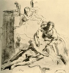 Angelica plejer Medors sår, c1757, 1928