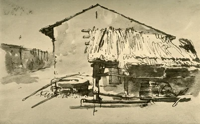Interiør til en bondegård, midten af det 18. århundrede, 1928