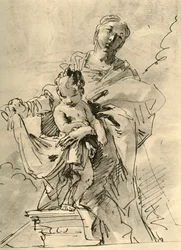 Madonna and Child, midten af det 18. århundrede, 1928