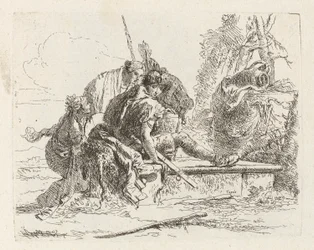 To soldater og to kvinder, fra Vari capricci (Various Capriccios)